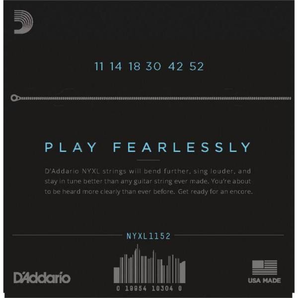 Струни для електрогітари D'Addario NYXL1152 Medium Top / Heavy Bottom 11/52