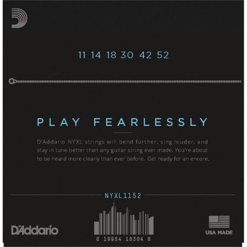 Струны для электрогитары D'Addario NYXL1152 Medium Top / Heavy Bottom 11/52