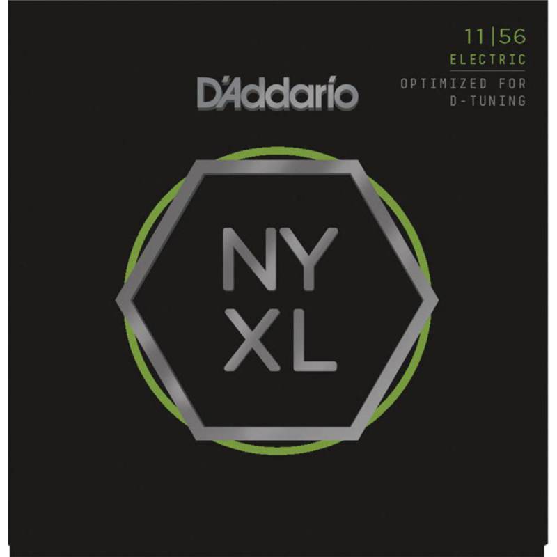 Струны для электрогитары D'Addario NYXL1156 Medium Top / Extra Heavy Bottom 11/56