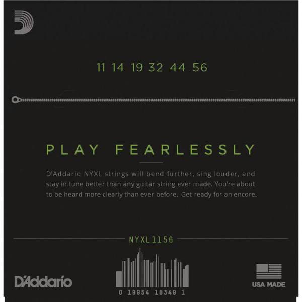 Струни для електрогітари D'Addario NYXL1156 Medium Top / Extra Heavy Bottom 11/56