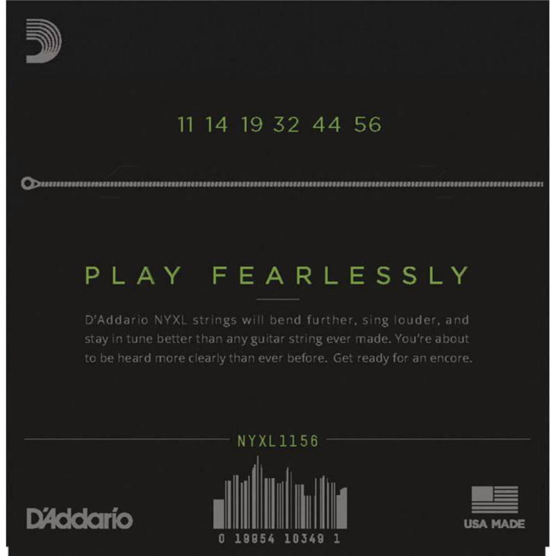 Струны для электрогитары D'Addario NYXL1156 Medium Top / Extra Heavy Bottom 11/56