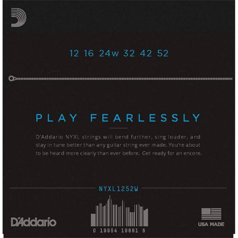 Струны для электрогитары D'Addario NYXL1252W Nickel Wound 3rd Light 12/52