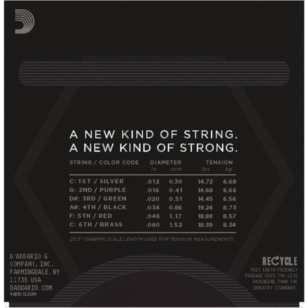 Струни для електрогітари D'Addario NYXL1260 Extra Heavy 12/60