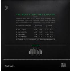Струни для бас-гітари D'Addario NYXL4095 Long Scale Super Light 40/95