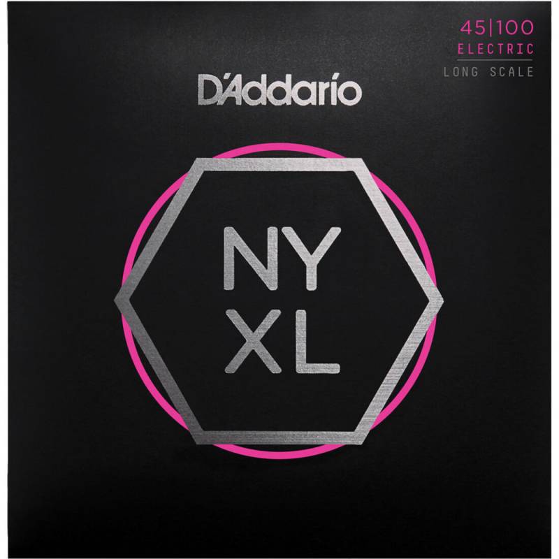 Струни для бас-гітари D'Addario NYXL45100 Long Scale Regular Light 45/100