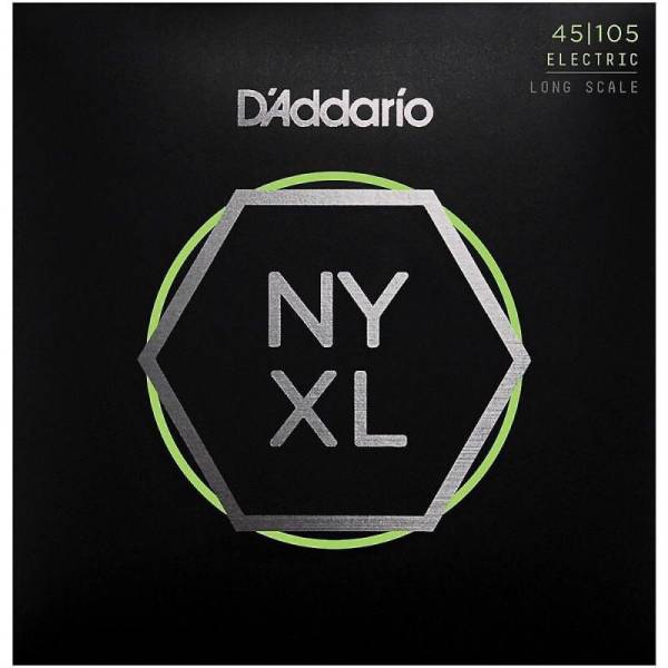 Струни для бас-гітари D'Addario NYXL45105 Long Scale Light Top Medium Bottom 45/105