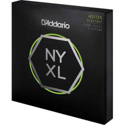 Струни для бас-гітари D'Addario NYXL45125 Nickel Wound Regular Light 5 Strings 45/125
