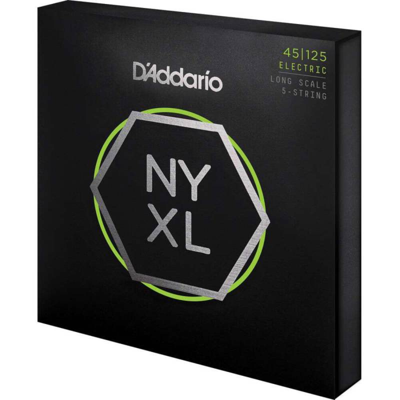 Струны для бас-гитары D'Addario NYXL45125 Nickel Wound Regular Light 5 Strings 45/125