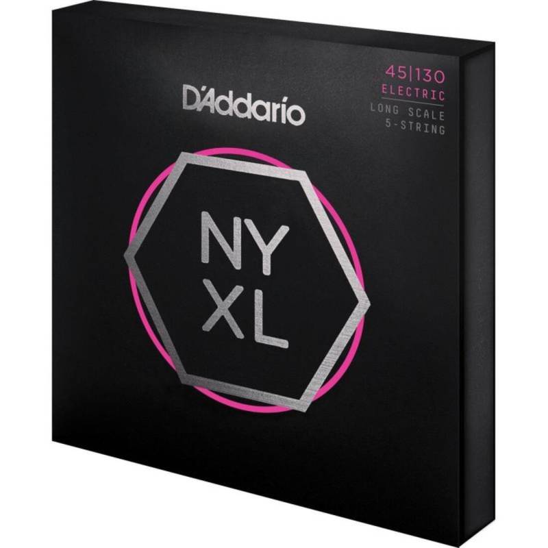 Струны для бас-гитары D'Addario NYXL45130 Nickel Wound Regular Light 5 Strings 45/130