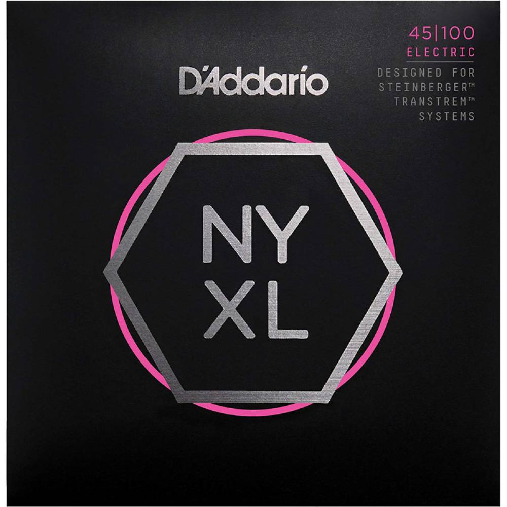 Струни для бас-гітари D'Addario NYXLS45100 Double Ball End Steinberger Regular Light Long Scale 45/100