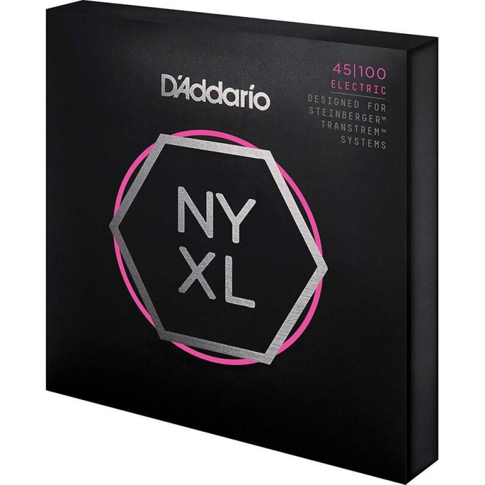 Струни для бас-гітари D'Addario NYXLS45100 Double Ball End Steinberger Regular Light Long Scale 45/100