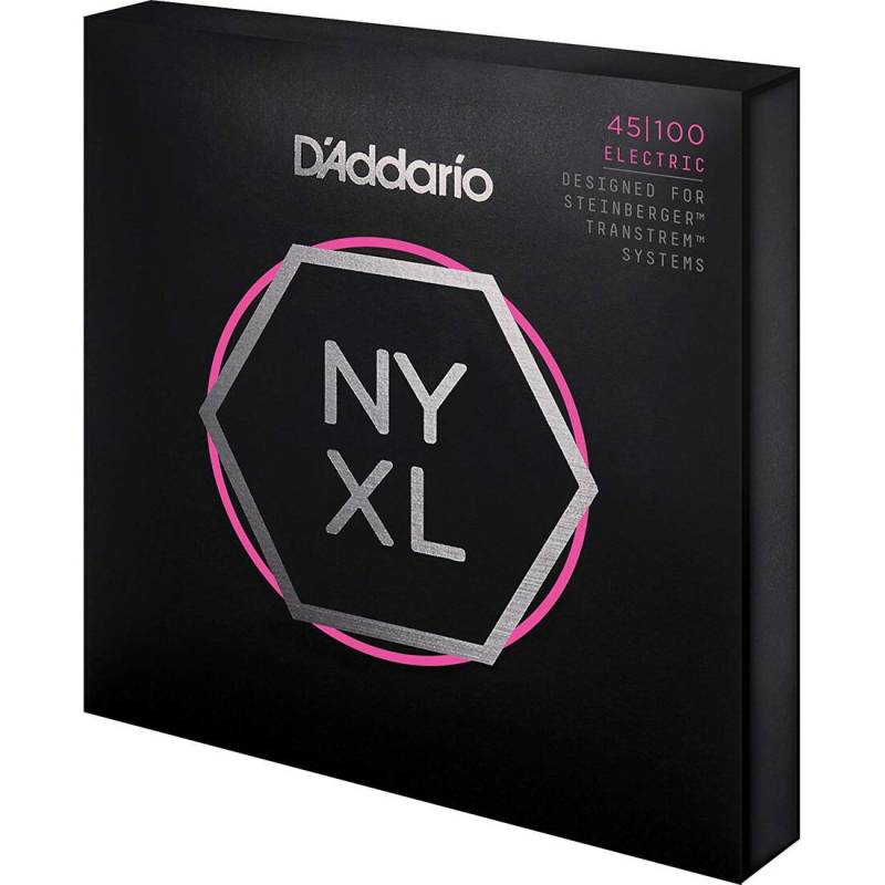Струны для бас-гитары D'Addario NYXLS45100 Double Ball End Steinberger Regular Light Long Scale 45/100