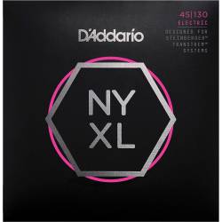 Струни для бас-гітари D'Addario NYXLS45130 Double Ball End Steinberger Regular Light Long Scale 5 Strings 45/130