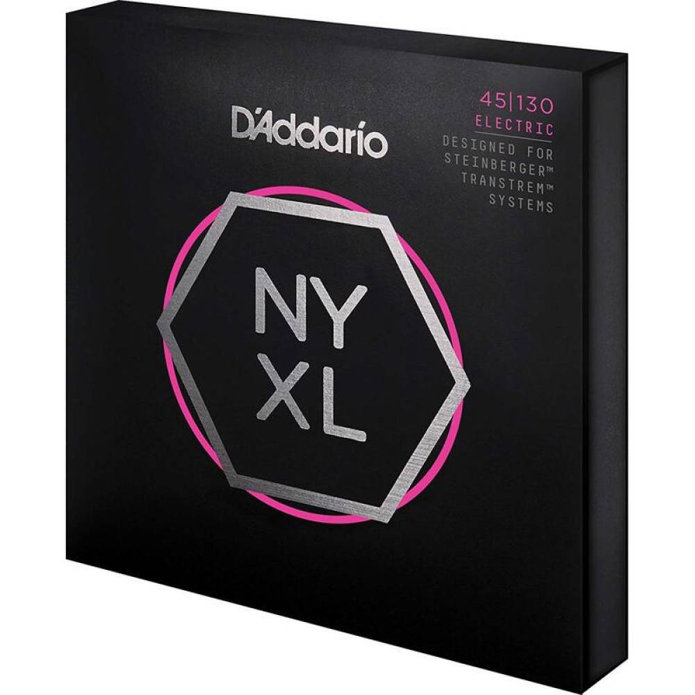 Струни для бас-гітари D'Addario NYXLS45130 Double Ball End Steinberger Regular Light Long Scale 5 Strings 45/130
