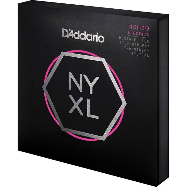 Струни для бас-гітари D'Addario NYXLS45130 Double Ball End Steinberger Regular Light Long Scale 5 Strings 45/130