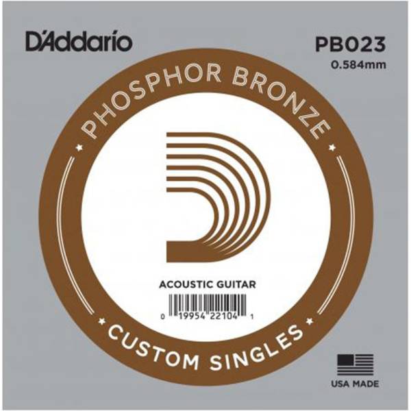 Струна D'Addario PB023 Phosphor Bronze .023