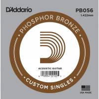 Струна D'Addario PB056 Phosphor Bronze .056