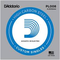 Струна D'Addario PL008 Plain Steel .008