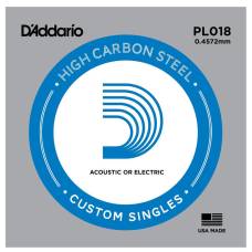 Струна D'Addario PL018 Plain Steel .018