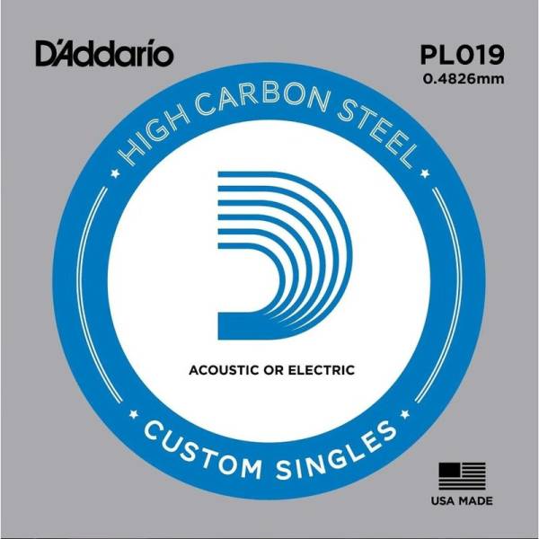 Струна D'Addario PL019 Plain Steel .019