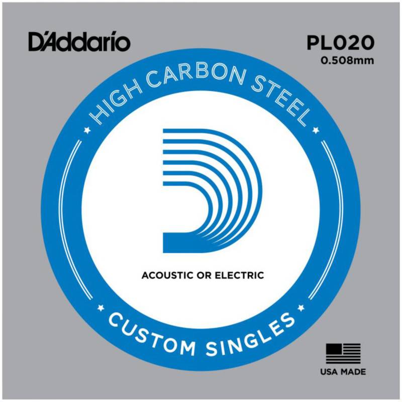 Струна D'Addario PL020 Plain Steel .020