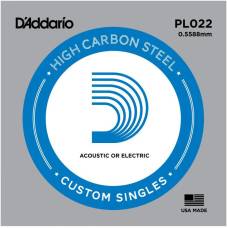 Струна D'Addario PL022 Plain Steel .022