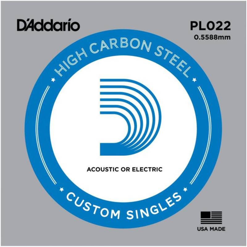 Струна D'Addario PL022 Plain Steel .022
