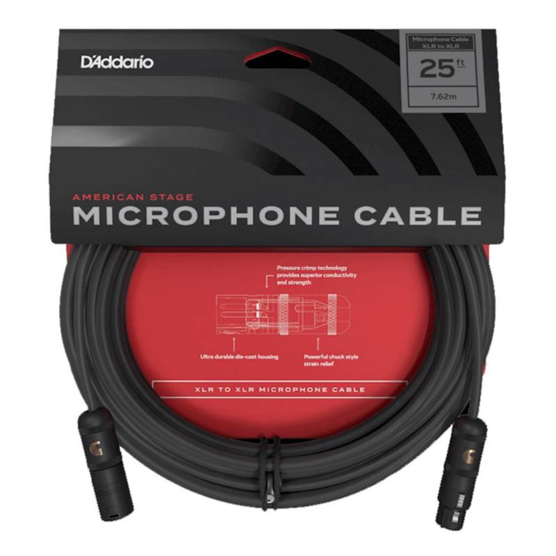 Кабель микрофонный D'Addario PW-AMSM-25 American Stage Series Microphone Cable 7.62m (25ft)
