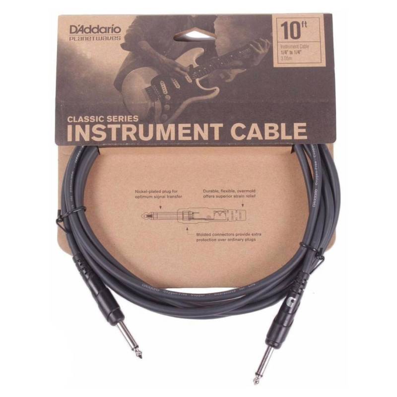 Кабель инструментальный D'Addario PW-CGT-10 Classic Series Instrument Cable 3.05m (10ft)