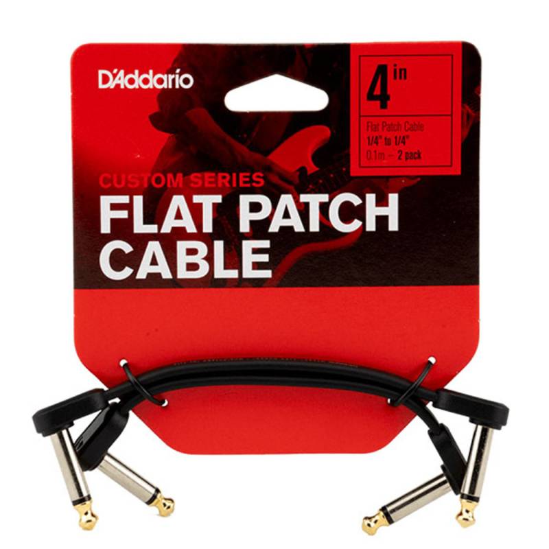 Інструментальний кабель D'ADDARIO PW-FPRR-204 Custom Series Flat Patch Cables (10cm)