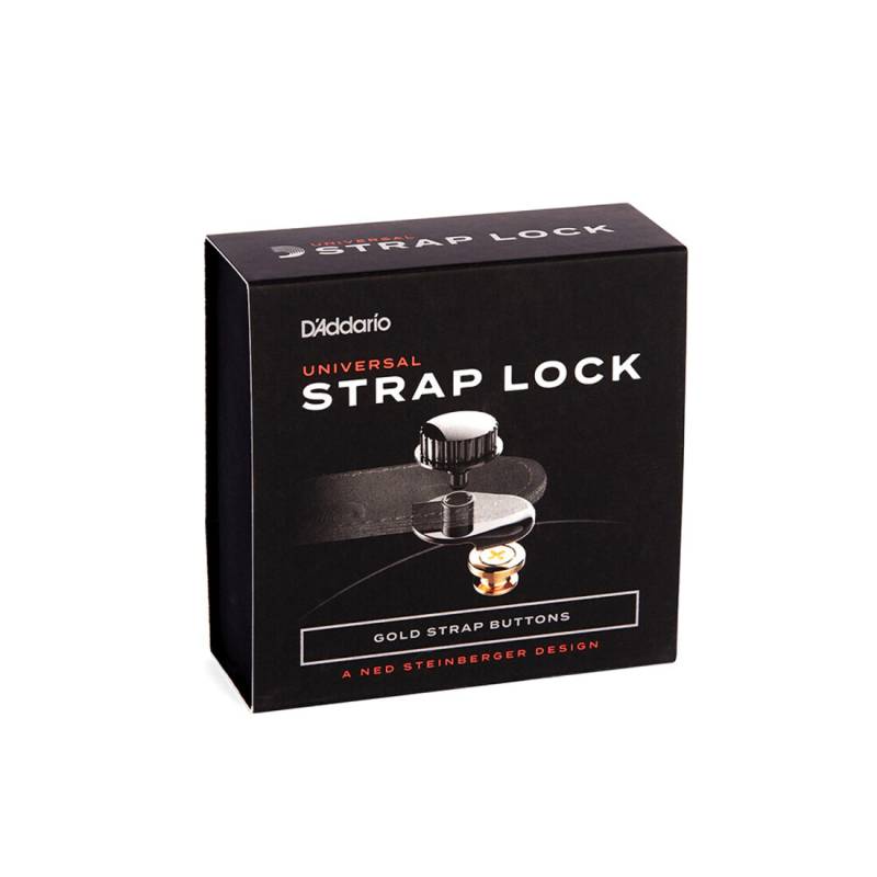 Стреплоки для ременя D'ADDARIO PW-SLS-03 Universal Strap Lock System (Gold)