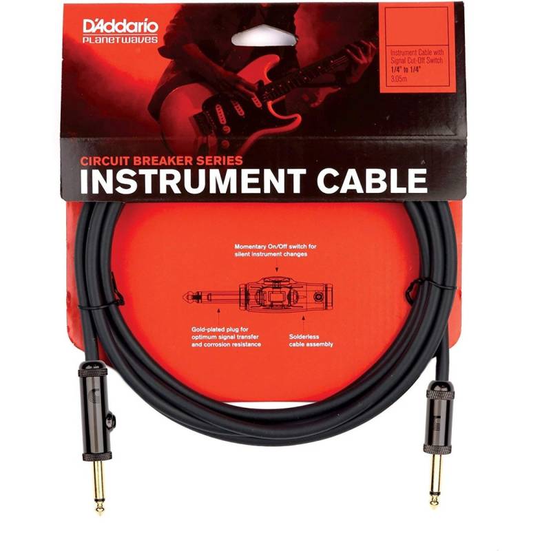 Кабель инструментальный D'Addario PW-AG-10 Circuit Breaker Instrument Cable 3.0m (10ft)