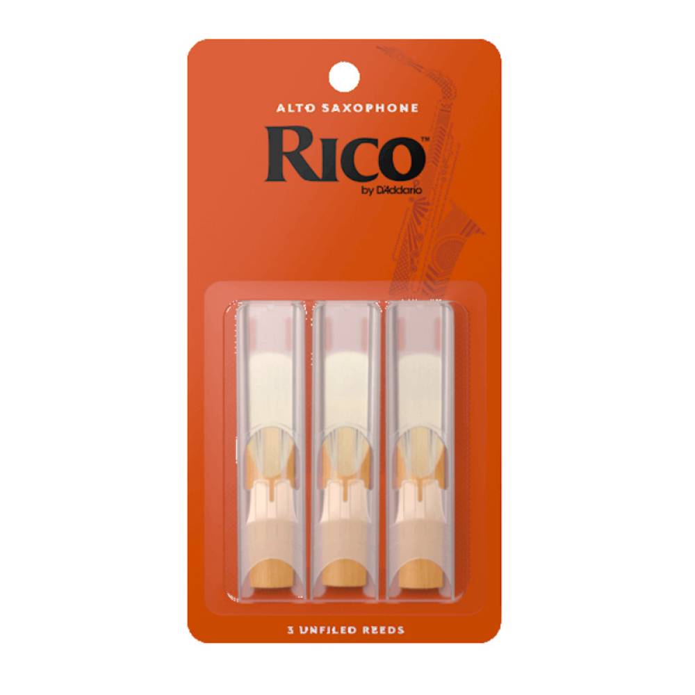 Тростини для саксофона альт D'Addario Rico RJA0320 - Alto Sax #2.0 - 3-Pack (3 шт.)