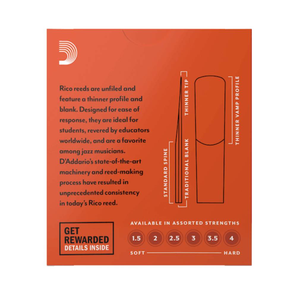 Трости для саксофона альт D'Addario Rico RJA1030 - Alto Sax #3.0 - 10-Pack (10 шт.) Трости для саксофона альт D'Addario Rico RJA1030 - Alto Sax #3.0 - 10-Pack (10 шт.)