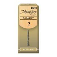 Тростини для кларнета D'Addario Rico Mitchell Lurie Premium RMLP5BCL200 - Bb Clarinet #2.0 - 5-Pack (5 шт.)