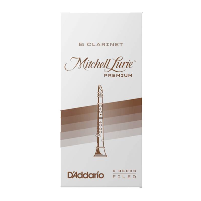 Тростини для кларнета D'Addario Mitchell Lurie Premium RMLP5BCL250 - Bb Clarinet #2.5 - 5-Pack (5 шт.)