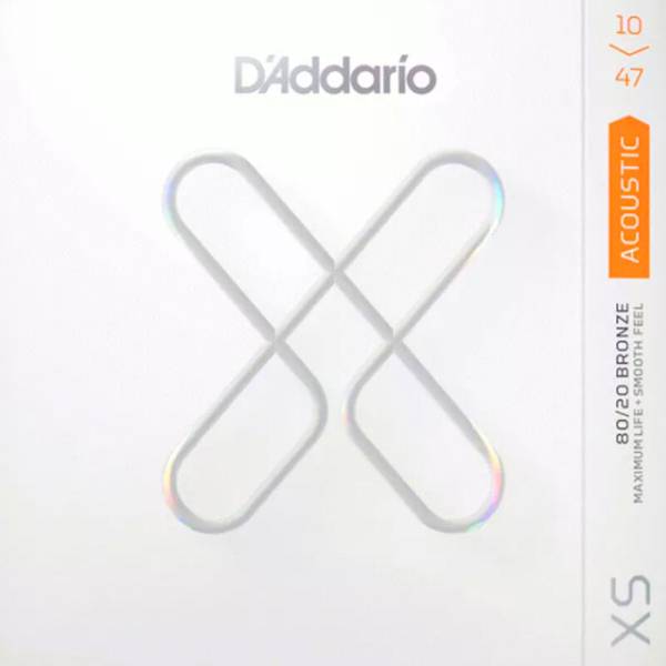 Струны для акустической гитары D'Addario XSABR1047 80/20 Bronze Extra Light 10/47