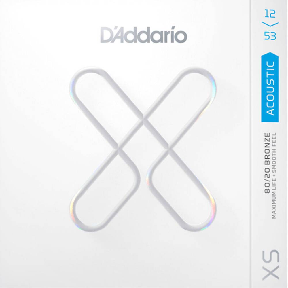 Струны для акустической гитары D'Addario XSABR1253 80/20 Bronze Light 12/53