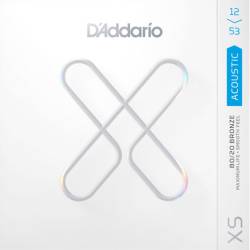 Струни для акустичної гітари D'Addario XSABR1253 80/20 Bronze Light 12/53