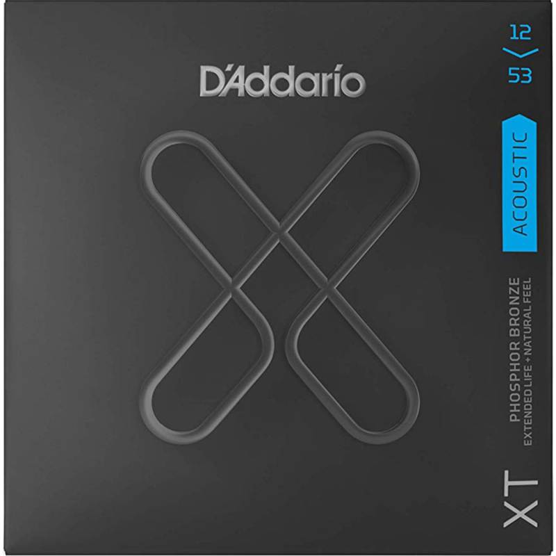 Струны для акустической гитары D'Addario XTAPB1253 XT Phosphor Bronze Light 12/53