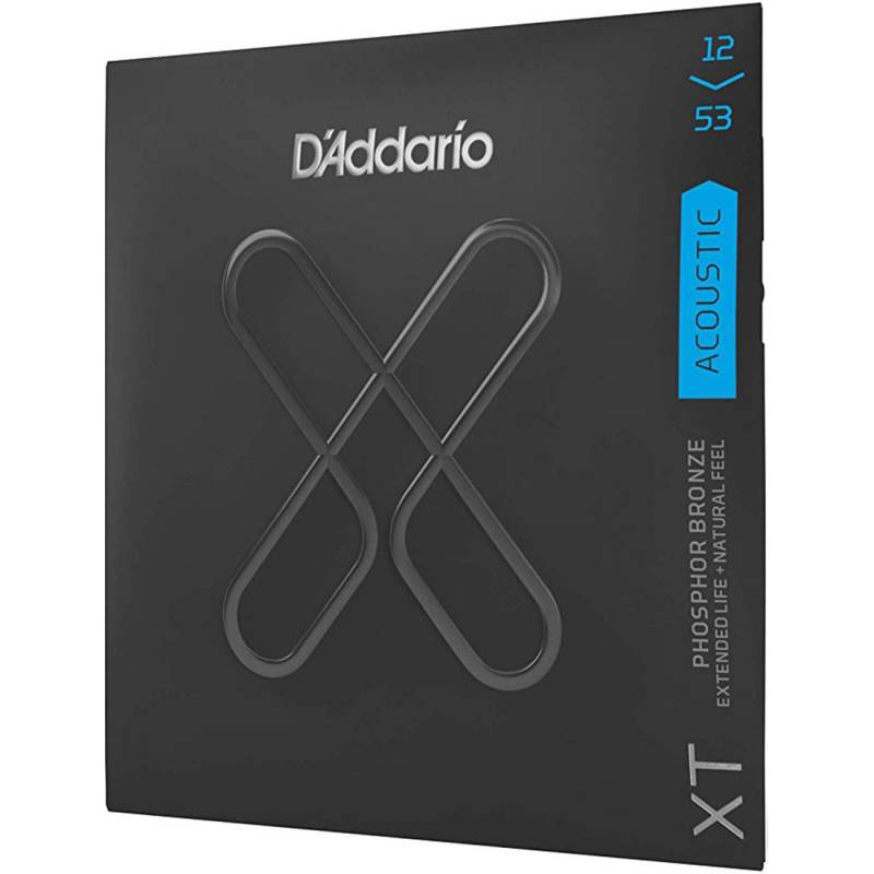 Струны для акустической гитары D'Addario XTAPB1253 XT Phosphor Bronze Light 12/53