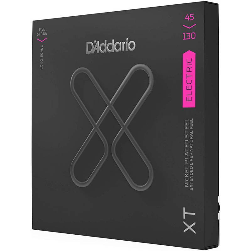 Струны для бас-гитары D'Addario XTB45130 XT Bass Regular Light 5-Strings 45/130