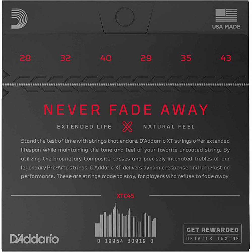 Струни для класичної гітари D'Addario XTC45 XT Normal Tension