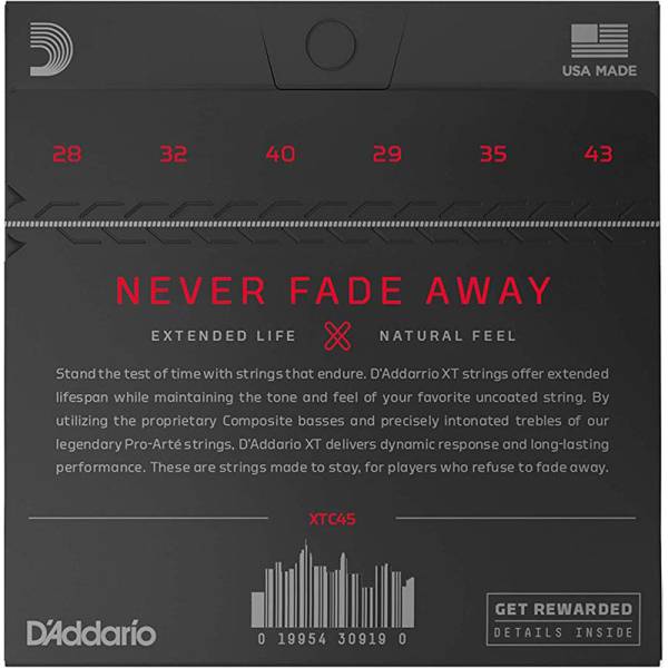 Струны для классической гитары D'Addario XTC45 XT Normal Tension