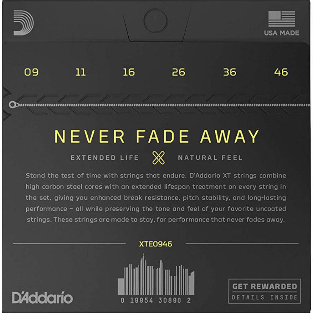 Струни для електрогітари D'Addario XTE0946 XT Super Light Top / Regular Bottom 9/46
