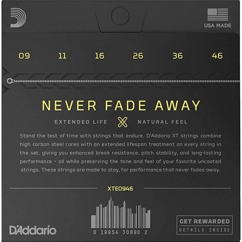 Струни для електрогітари D'Addario XTE0946 XT Super Light Top / Regular Bottom 9/46