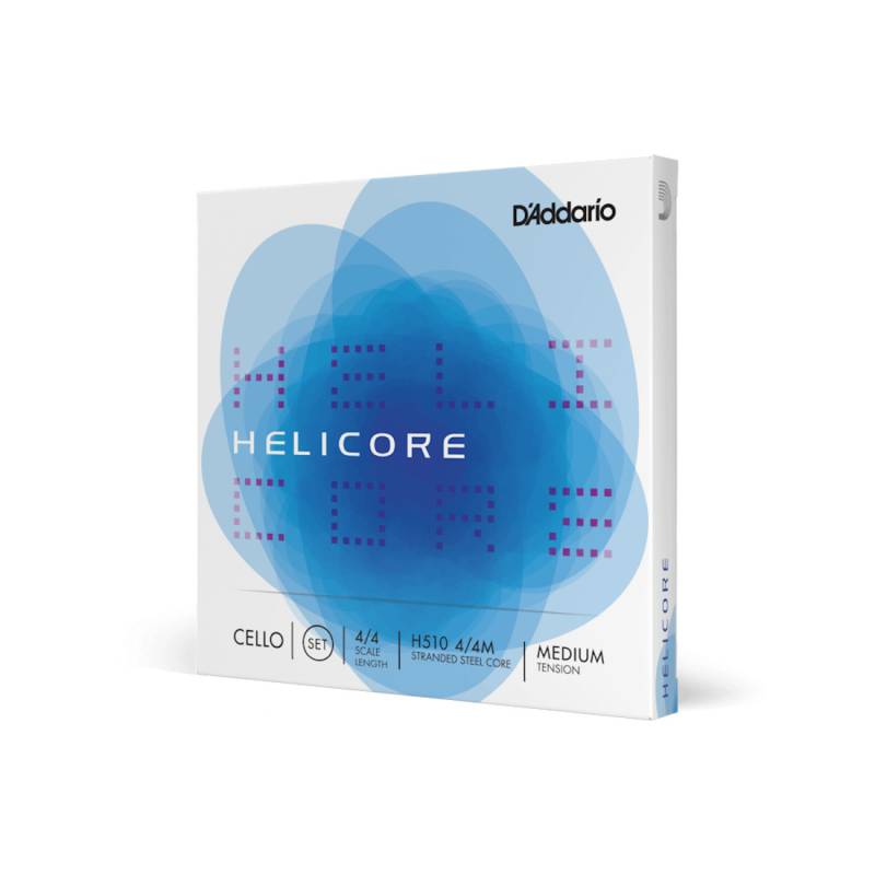Струны для виолончели D'Addario HELICORE CELLO STRING SET 4/4 Scale Medium Tension