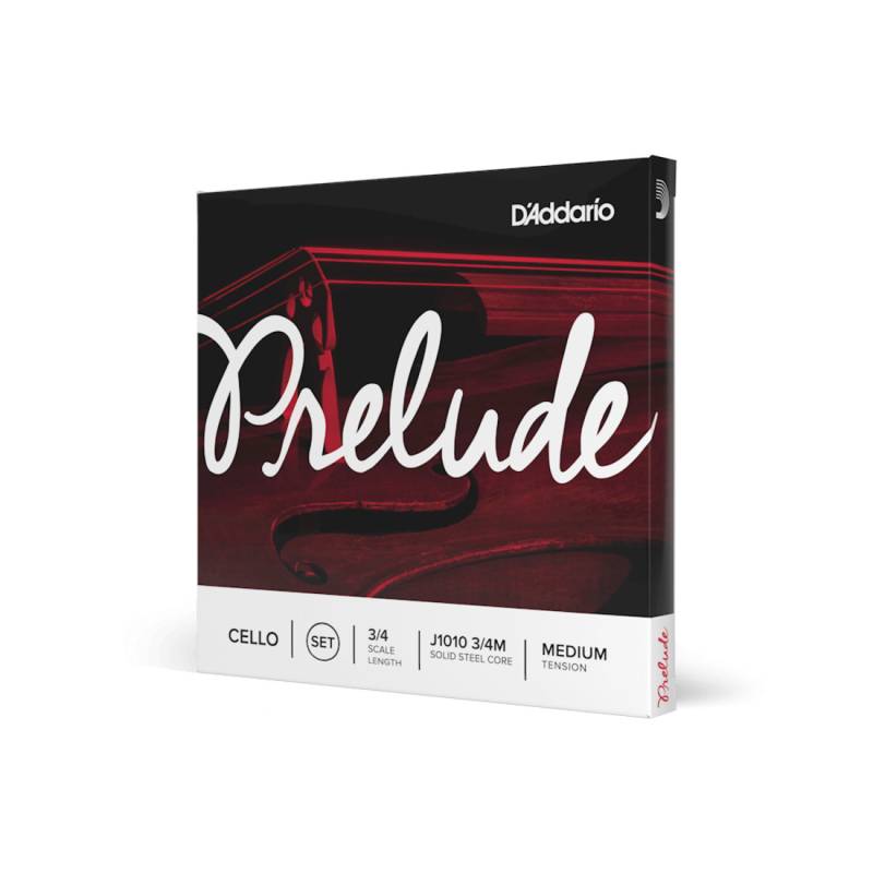 Струни для віолончелі D'Addario PRELUDE CELLO STRING SET 3/4 Scale Medium Tension