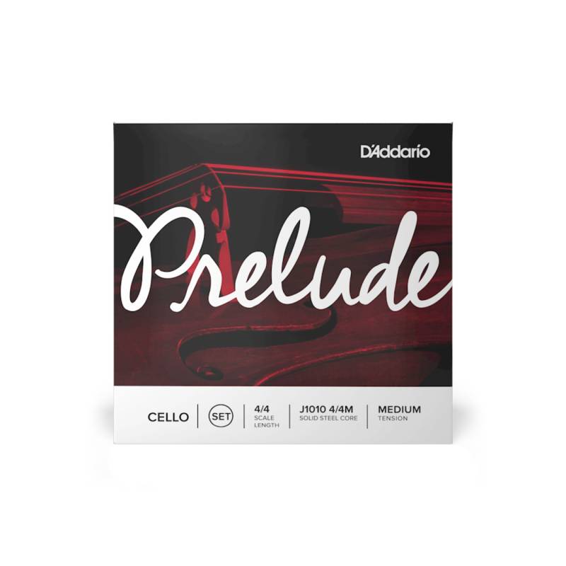 Струни для віолончелі D'Addario PRELUDE CELLO STRING SET 4/4 Scale Medium Tension