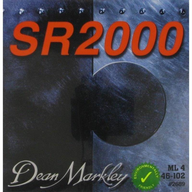 Струни для бас-гітари Dean Markley 2689 SR2000 Stainless Steel Medium Light 4-String 46/102